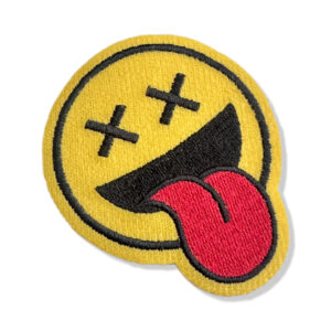 V0055-001 Carinha Divertida Patch Bordado 6,8×6,8cm