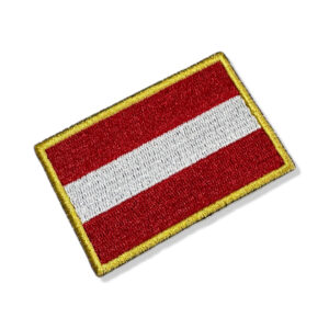 BP0003-001 Bandeira Austria Patch Bordado 7,5×5,0cm