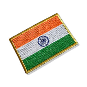 BP0191-001 Bandeira Índia Patch Bordado 7,5×5,0cm