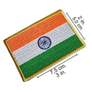 BP0191-001 Bandeira Índia Patch Bordado 7,5×5,0cm