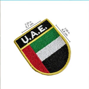 BP0210E-011 Bandeira U.A.E. Patch Bordado 5,7×6,8cm