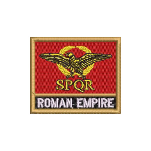 BP0234N-011 Bandeira Império Romano Patch Bordado 5,7x4,8cm - Imagem 9